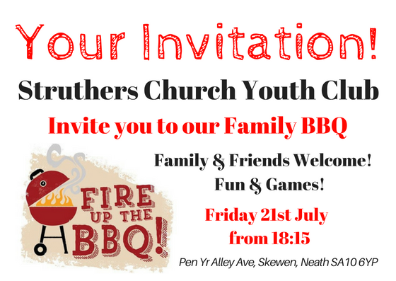 Youth Club BBQ on Friday, 21st July 2017